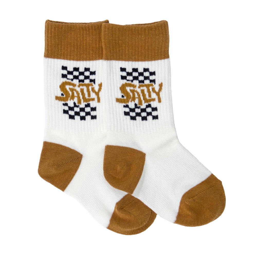 Salty Checker Tube Socks | Salty Little Bums Medium (5-7 Years)